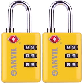 أقفال الأمتعة معتمدة من إدارة أمن المواصلات الأمريكية، قفل سفر متين مع مؤشر فحص ومجموعة مكونة من 3 أرقام قابلة لإعادة الضبط in Kuwait