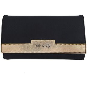 محفظة سفر وحامل جواز سفر للسيدات من Miamica مع إغلاق آمن، كحلي، 5 بوصة × 9 بوصة × 1، مقاس واحد in Kuwait