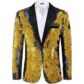 Thopil Men's Sequin Suit Jacket Tuxedo Blazer for Party Wedding Banquet Prom in Kuwait
