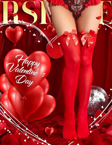 RSLOVE جوارب الفخذ العليا مع القوس الساتان لهجة مثير الملابس الداخلية جوارب كامد المرأة الجوارب الضيقة in Saudi Arabia