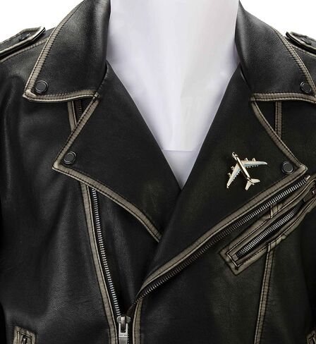 A N KINGPiiN Lapel Pin for Men Golden Airplane Brooch Suit Stud, Shirt Studs Men's Accessories in Saudi Arabia