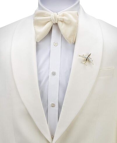 A N KINGPiiN Lapel Pin for Men Golden Airplane Brooch Suit Stud, Shirt Studs Men's Accessories in Saudi Arabia