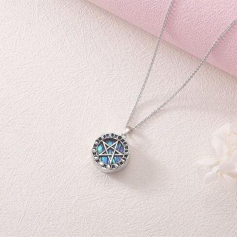 PELOVNY Personalized Heart Locket Necklace S925 Sterling Silver Oxidation Rose Hummingbird Dandelion That Holds Pictures Photo Keep Memorial Necklaces Custom Jewelry for Women Mom - Forever In My Heart in Saudi Arabia