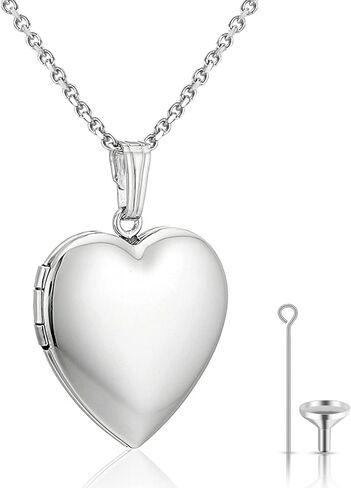 قلادة قلب حضن للرماد مجوهرات حفظ رماد قلادة ثار تحمل الصور الرماد القلائد تذكار تذكاري, مينا, ستانلس ستيل in Kuwait