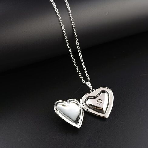 قلادة قلب حضن للرماد مجوهرات حفظ رماد قلادة ثار تحمل الصور الرماد القلائد تذكار تذكاري, مينا, ستانلس ستيل in Kuwait