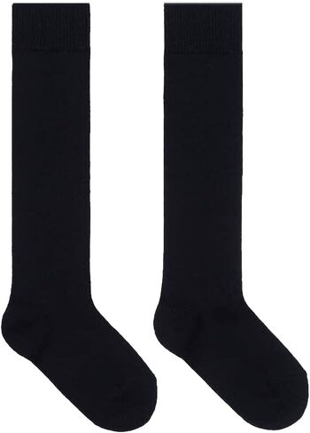 Rambutan Kids (2 Pack) Comfort Seam Plain Color Rayon made from Bamboo Knee High School Socks in Saudi Arabia