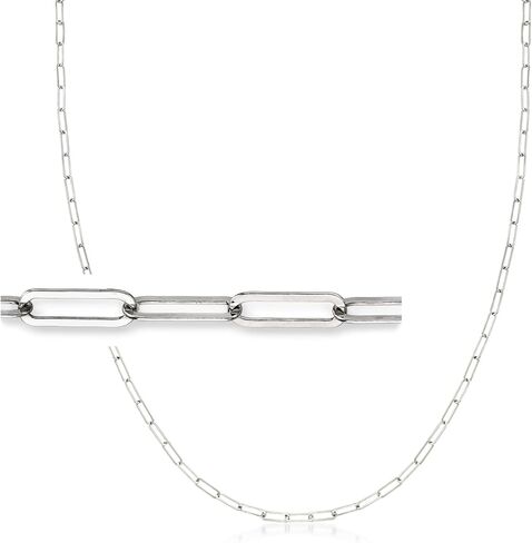 Ross-Simons 2-In-1 Italian Sterling Silver Paper Clip Link Necklace and Eyeglass Chain. 30 inches in Saudi Arabia