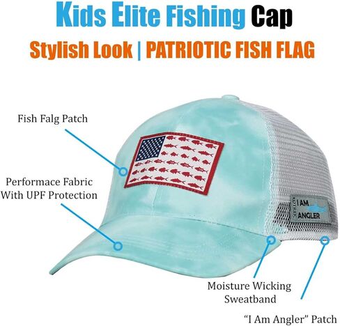 قبعة الصيد EDTREK للأطفال - قبعة مموهة للأولاد والبنات قبعة بيسبول شبكية للأطفال in Kuwait