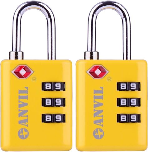 أقفال الأمتعة معتمدة من إدارة أمن المواصلات الأمريكية، قفل سفر متين مع مؤشر فحص ومجموعة مكونة من 3 أرقام قابلة لإعادة الضبط in Kuwait