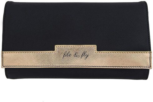 محفظة سفر وحامل جواز سفر للسيدات من Miamica مع إغلاق آمن، كحلي، 5 بوصة × 9 بوصة × 1، مقاس واحد in Kuwait