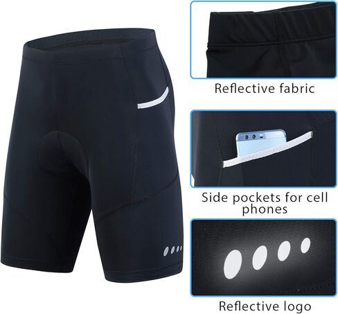 beroy شورت ركوب الدراجات للرجال مبطن، شورت ركوب الدراجات للرجال مع حشوة in Kuwait