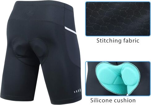 beroy شورت ركوب الدراجات للرجال مبطن، شورت ركوب الدراجات للرجال مع حشوة in Kuwait
