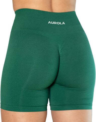 AUROLA تكثيف تجريب السراويل للنساء سلس Scrunch قصيرة رياضة اليوغا الجري الرياضة النشطة ممارسة اللياقة البدنية السراويل in Saudi Arabia
