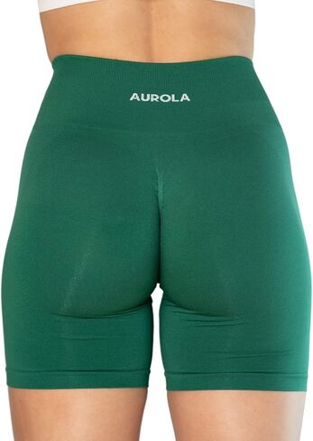 AUROLA تكثيف تجريب السراويل للنساء سلس Scrunch قصيرة رياضة اليوغا الجري الرياضة النشطة ممارسة اللياقة البدنية السراويل in Saudi Arabia