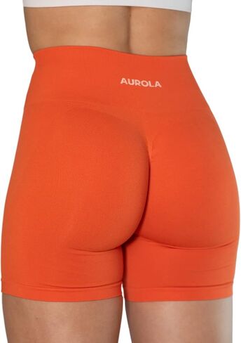 AUROLA Intensify Workout Shorts for Women Seamless Scrunch Short Gym Yoga Running Sport Active Exercise Fitness Shorts in Saudi Arabia
