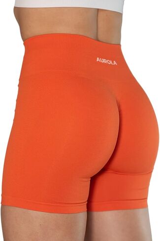 AUROLA Intensify Workout Shorts for Women Seamless Scrunch Short Gym Yoga Running Sport Active Exercise Fitness Shorts in Saudi Arabia