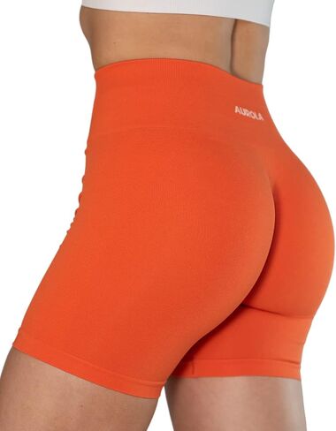 AUROLA Intensify Workout Shorts for Women Seamless Scrunch Short Gym Yoga Running Sport Active Exercise Fitness Shorts in Saudi Arabia