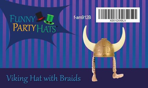 قبعات حفلات مضحكة خوذة الفايكنج مع قرون- قبعة زي الفايكنج in Kuwait