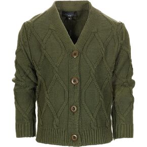 Gioberti Kids and Boys 100% Cotton Knitted V-Neck Button Up Cardigan Sweater in Kuwait