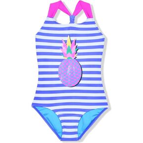 CinCili Girls One Piece Swimsuits Crossback Swimwear Beach Bathing Suit 3-14 Years