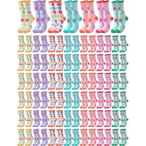Twistover 49 Pairs Valentines Day Socks Heart Socks Bulk Love Colorful Pattern Novelty Cute Crew Socks for Women Girls Gifts in Kuwait