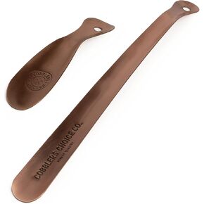 مجموعة لبيسة الأحذية المعدنية من Cobbler's Choice - جودة ممتازة - لبيسة حذاء مقاس 8 بوصات و16 بوصة - مصممة لتوفير الراحة ومصممة من أجل المتانة! (نحاس) in Kuwait