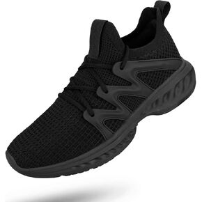 Pujcs Mens Slip on Walking Shoes Non Slip Breathable Lightweight Seakers Athletic Tennis Running Shoes for Gym Travel Jogging