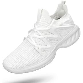 Pujcs Mens Slip on Walking Shoes Non Slip Breathable Lightweight Seakers Athletic Tennis Running Shoes for Gym Travel Jogging