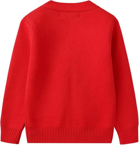 LittleSpring Boys Sweater Cardigan V-Neck Button Down Knit in Saudi Arabia