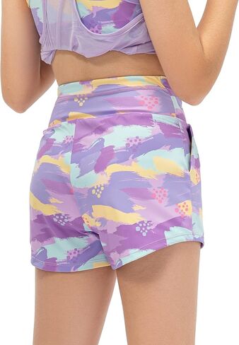 شورت رياضي للفتيات من BIG ELEPHANT مزود بجيوب، شورت رياضي لكرة السلة وكرة القدم والجري والجيم للشباب من عمر 4 إلى 14 عامًا in Kuwait