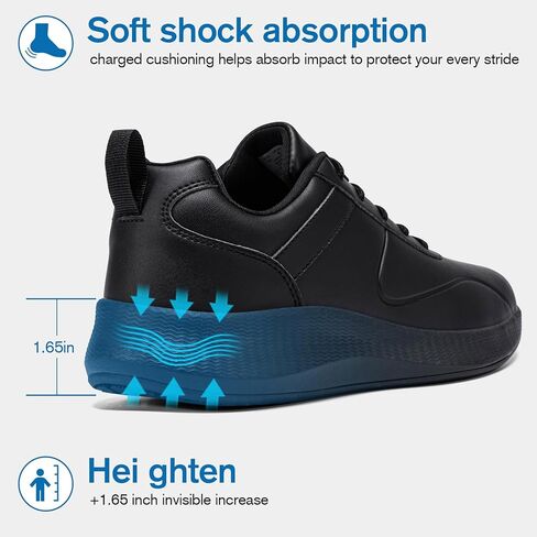 Taquco Non Slip Work Shoes for Women Food Service Lightweight Waterproof Kitchen Chef Shoe Restaurant Walking Sneakers Nursing Slip Resistant Footwear, Black in Saudi Arabia