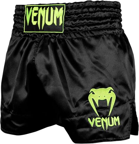 Venum Muay Thai Shorts Classic - Black/Neo Yellow - XL in Saudi Arabia