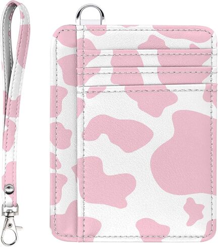 حامل بطاقة ائتمان GABraden للنساء، محفظة صغيرة RFID تحجب حامل بطاقة الائتمان، محفظة رفيعة صغيرة الحجم، حامل حافظة بطاقات جلدية مع سلسلة مفاتيح (فراشة سوداء) in Kuwait