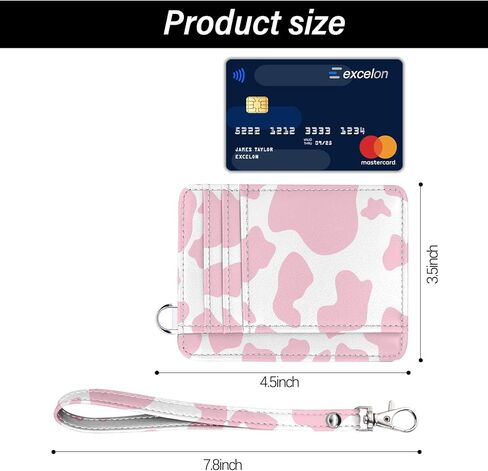 حامل بطاقة ائتمان GABraden للنساء، محفظة صغيرة RFID تحجب حامل بطاقة الائتمان، محفظة رفيعة صغيرة الحجم، حامل حافظة بطاقات جلدية مع سلسلة مفاتيح (فراشة سوداء) in Kuwait