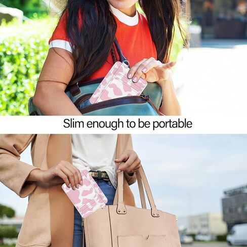 حامل بطاقة ائتمان GABraden للنساء، محفظة صغيرة RFID تحجب حامل بطاقة الائتمان، محفظة رفيعة صغيرة الحجم، حامل حافظة بطاقات جلدية مع سلسلة مفاتيح (فراشة سوداء) in Kuwait