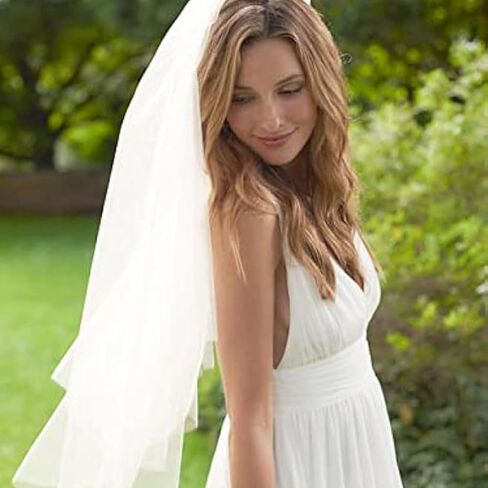 حجاب Cliory قصير لإزالة الأعشاب الضارة، حجاب من التول الأبيض، حجاب الزفاف، حجاب زفاف بسيط، حجاب حفل العازبة لحفلات الزفاف والعرائس... in Kuwait