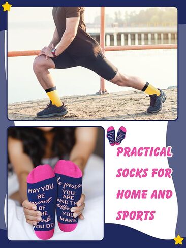 Xtinmee 24 Pairs Employee Appreciation Socks Gift May You Be Proud of the Difference You Make Socks Thank You Gifts for Coworker Nurse Teachers in Saudi Arabia