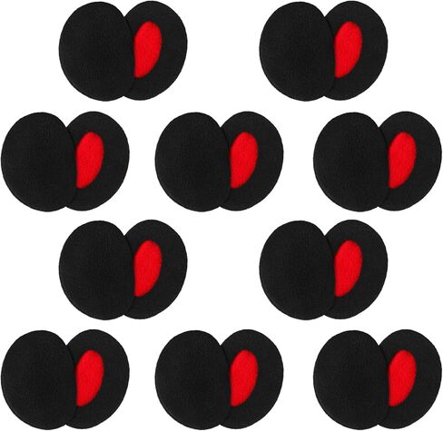 Bencailor 10 Pairs Bandless Ear Muffs Fleece Ear Warmers Winter Ear Covers Thick Ear Covers Unisex for Men Women Kid Winter in Saudi Arabia