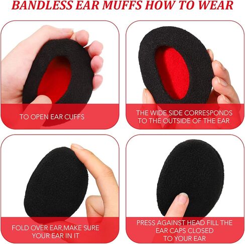 Bencailor 10 Pairs Bandless Ear Muffs Fleece Ear Warmers Winter Ear Covers Thick Ear Covers Unisex for Men Women Kid Winter in Saudi Arabia