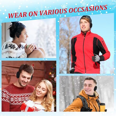 Bencailor 10 Pairs Bandless Ear Muffs Fleece Ear Warmers Winter Ear Covers Thick Ear Covers Unisex for Men Women Kid Winter in Saudi Arabia