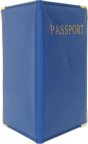 Passport Holder Cover Wallet RFID Blocking Leather Case Travel Accessories for Women Men (universal blue) in Saudi Arabia
