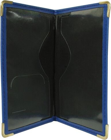 Passport Holder Cover Wallet RFID Blocking Leather Case Travel Accessories for Women Men (universal blue) in Saudi Arabia