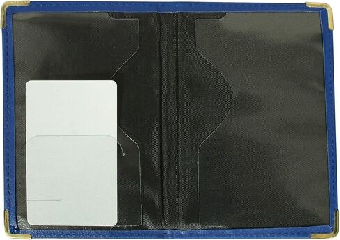 Passport Holder Cover Wallet RFID Blocking Leather Case Travel Accessories for Women Men (universal blue) in Saudi Arabia