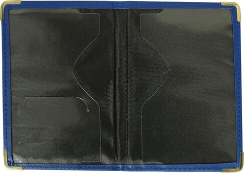 Passport Holder Cover Wallet RFID Blocking Leather Case Travel Accessories for Women Men (universal blue) in Saudi Arabia