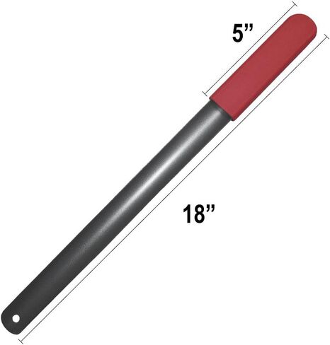 Rehabilitation Advantage Red Grip Powder Coated Steel Shoehorn, Red Handle 24 Inch (Pack of 1) in Saudi Arabia