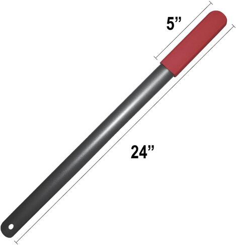 Rehabilitation Advantage Red Grip Powder Coated Steel Shoehorn, Red Handle 24 Inch (Pack of 1) in Saudi Arabia