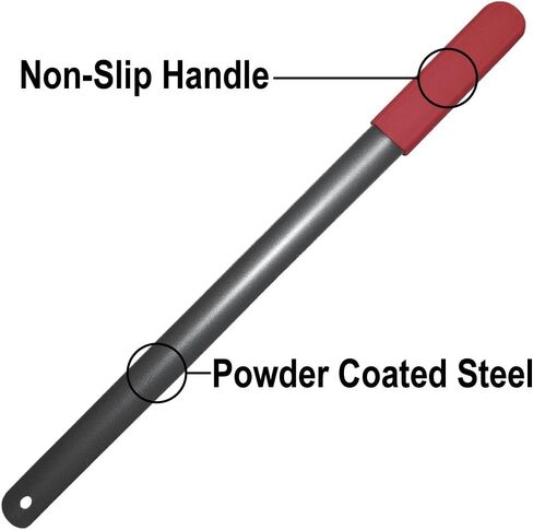 Rehabilitation Advantage Red Grip Powder Coated Steel Shoehorn, Red Handle 24 Inch (Pack of 1) in Saudi Arabia