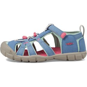 KEEN Seacamp 2 CNX Closed Toe Sandals, Coronet Blue/Hot Pink, 1 US Unisex Big Kid in Saudi Arabia