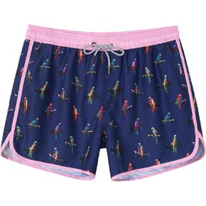 SURF CUZ Mens Swim Trunks 5" Swim Shorts Vintage Bathing Suits with Mesh Lining 80s 90s Retro Swimwear Board Shorts in Saudi Arabia