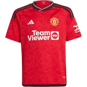جيرسي adidas Youth Soccer Manchester United 23/24 Home Jersey - نسيج AEROREADY الماص للرطوبة، تصميم هندسي in Saudi Arabia
